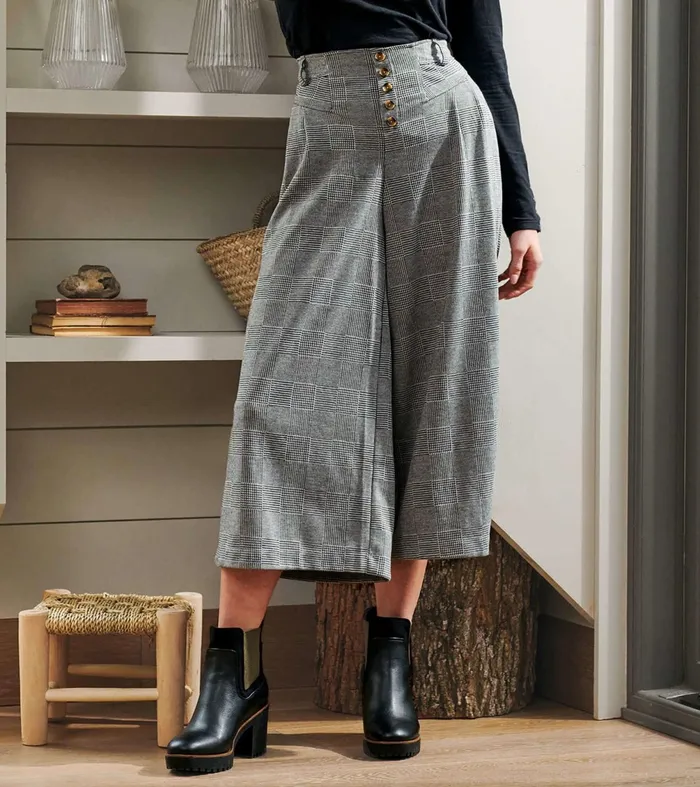 Bottoms Women Hatley Charlie Wide Leg Pants 8211 Houndstooth