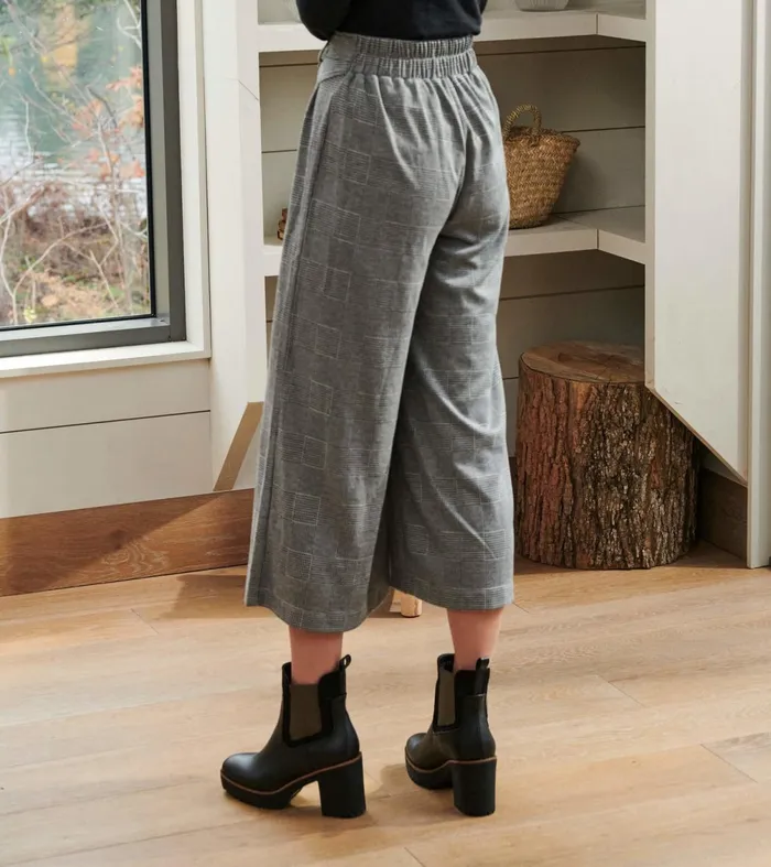Bottoms Women Hatley Charlie Wide Leg Pants 8211 Houndstooth