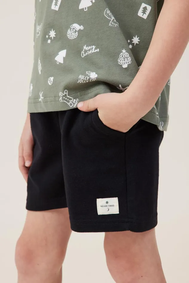 Boys 214 Shorts Cotton On Henry Slouch Short Black Core
