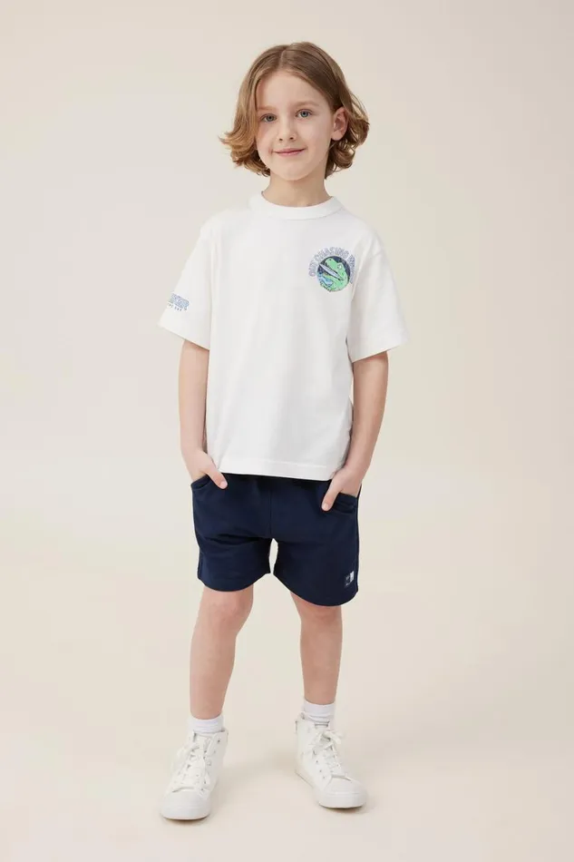 Boys 214 Shorts Cotton On Henry Slouch Short Navy Core