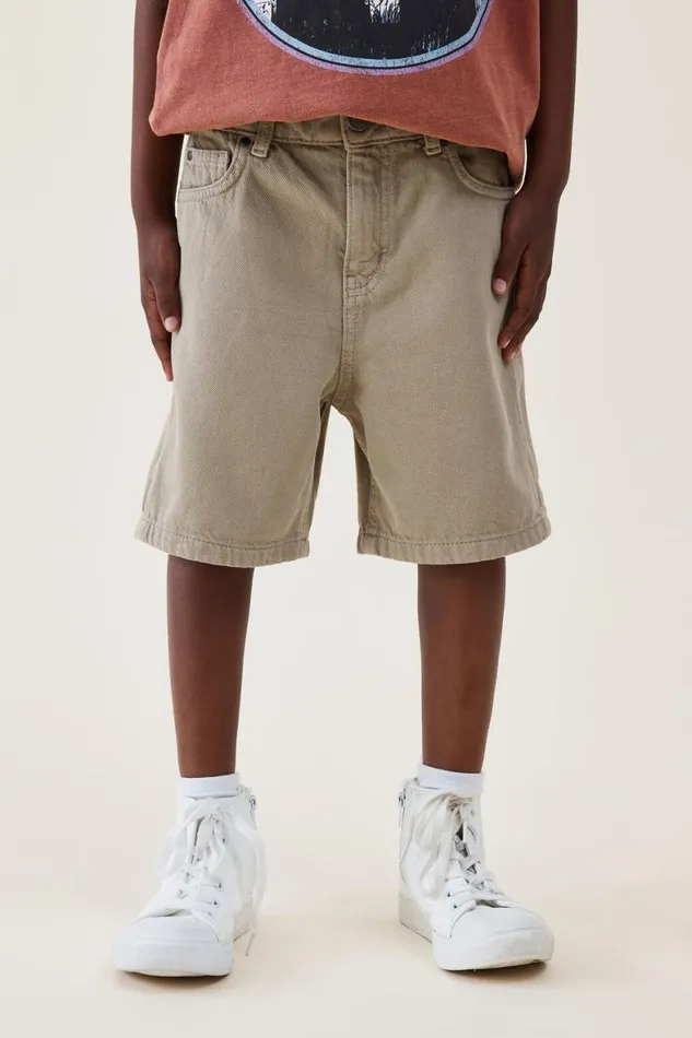 Boys 214 Shorts Cotton On Regular Fit Short Bronte Stone
