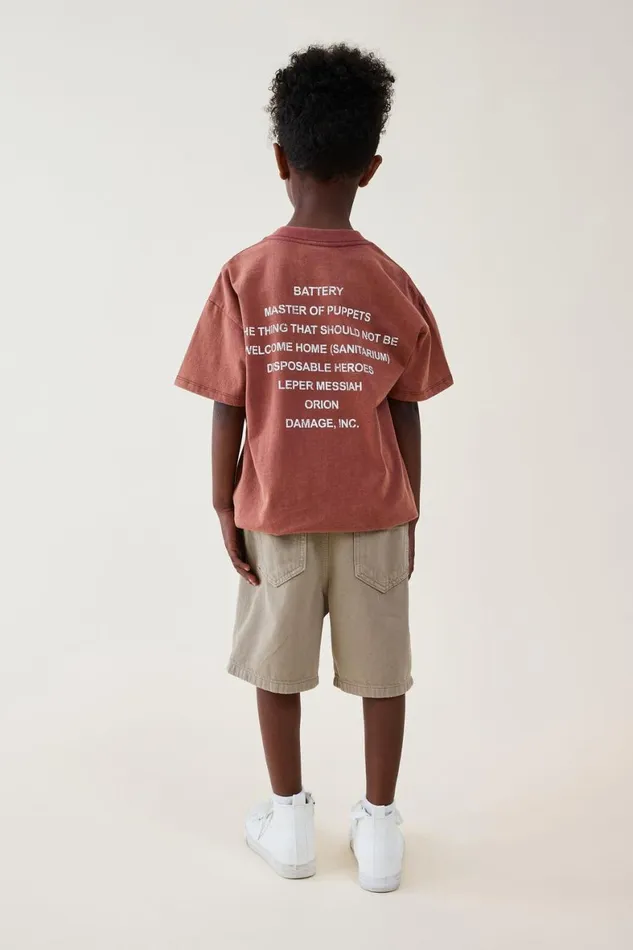 Boys 214 Shorts Cotton On Regular Fit Short Bronte Stone