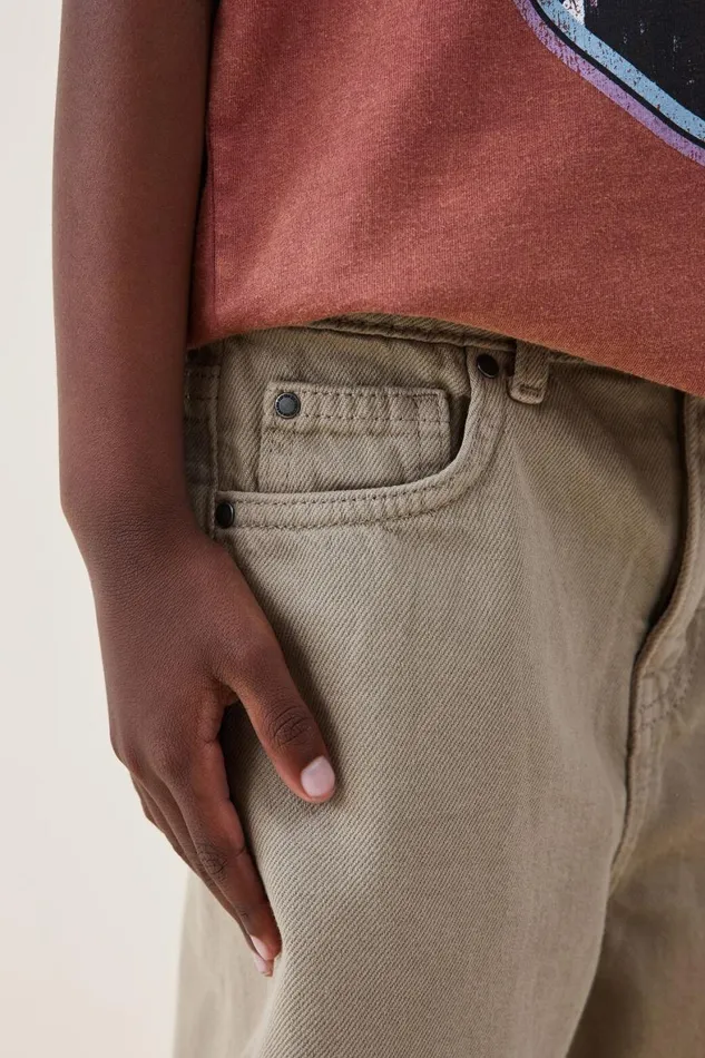 Boys 214 Shorts Cotton On Regular Fit Short Bronte Stone