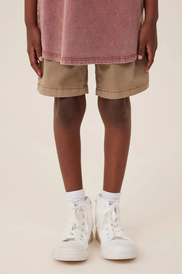 Boys 214 Shorts Cotton On Will Chino Short Washed Stone