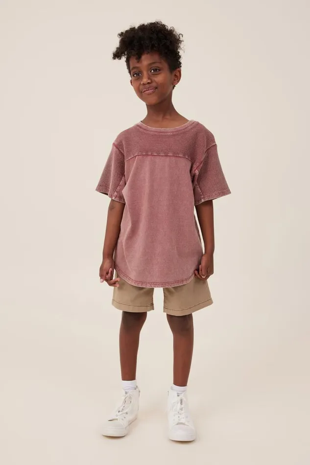 Boys 214 Shorts Cotton On Will Chino Short Washed Stone