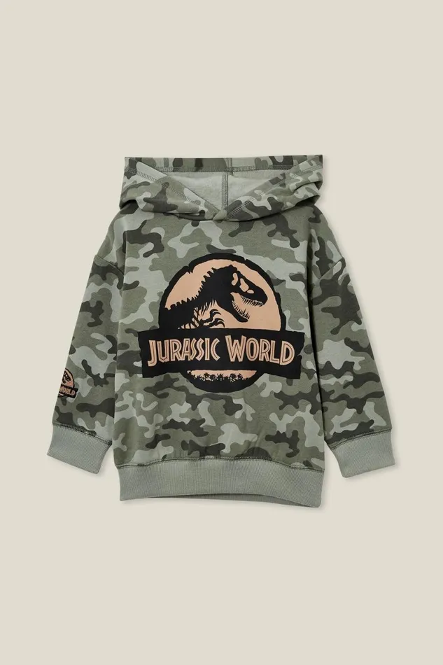 Boys 214 Sweatshirts and Sweatpants Cotton On License Emerson Hoodie Lcn Uni Camojurassic Park