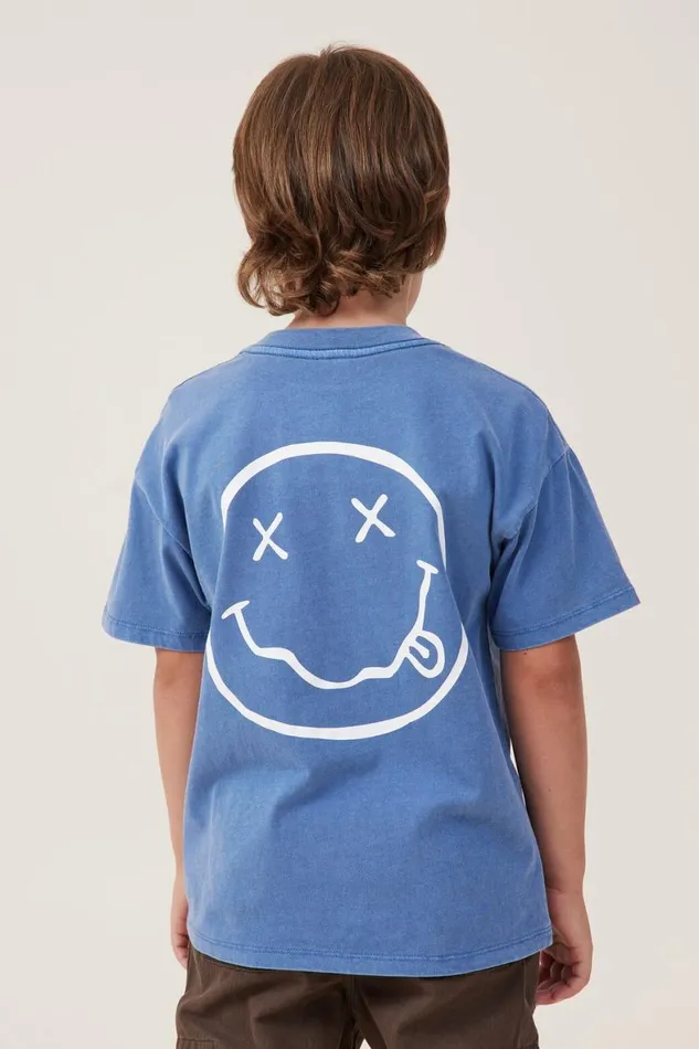 Boys 214 Tops and TShirts Cotton On License Drop Shoulder Short Sleeve Tee Lcn Mt Petty Blue Washnirvana