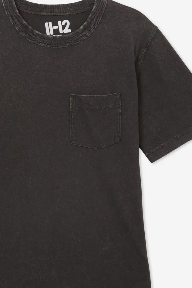 Boys 214 Tops and TShirts Cotton On The Eddy Essential Short Sleeve Tee Phantom Wash