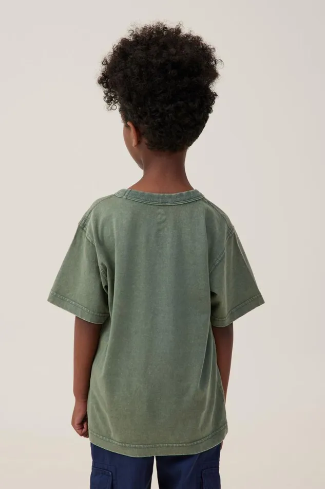 Boys 214 Tops and TShirts Cotton On The Essential Short Sleeve Tee Swag Green Wash