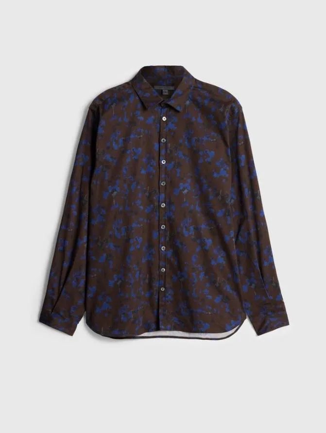 BUCKS SHIRT Chocolate Clothing John Varvatos Shirts