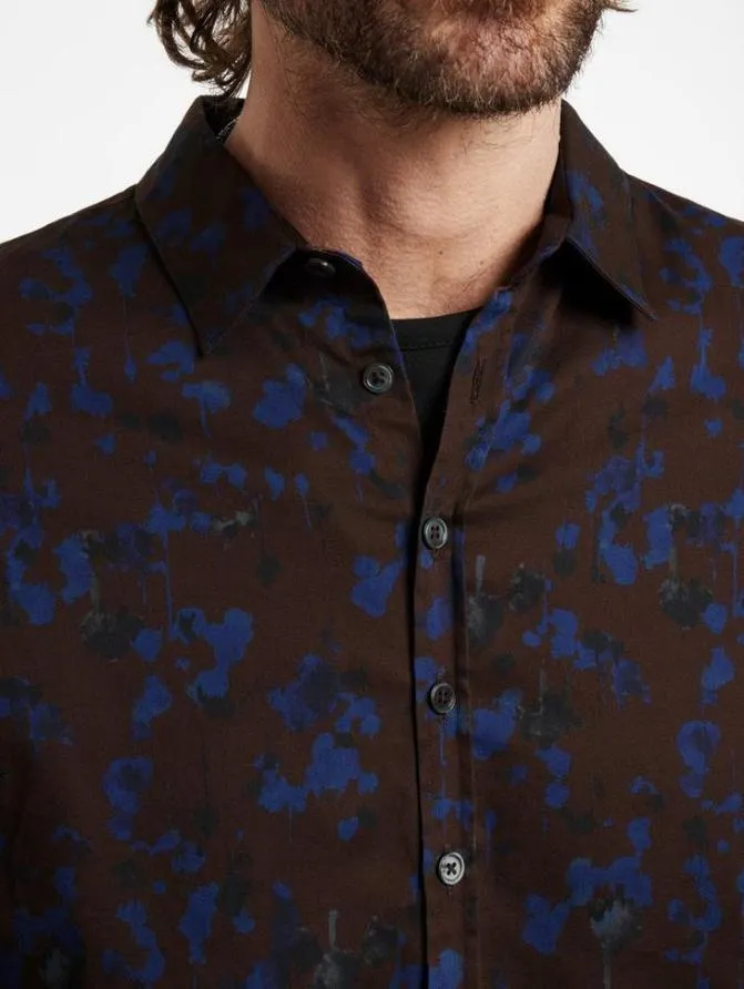 BUCKS SHIRT Chocolate Clothing John Varvatos Shirts