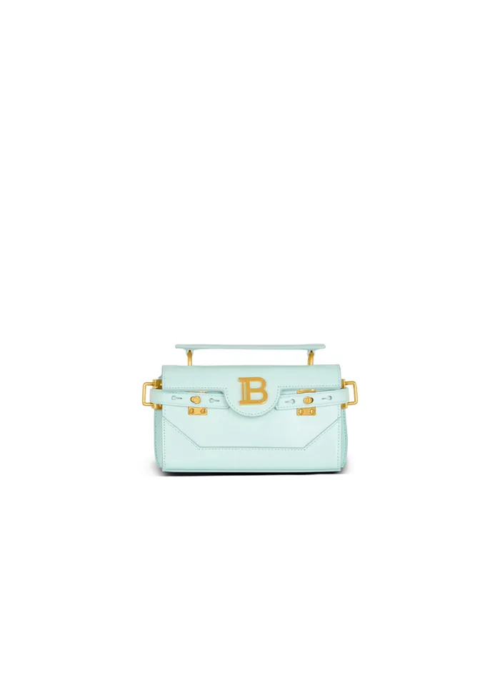 Calfskin BBuzz 19 Bag Blue Women Balmain Handbags
