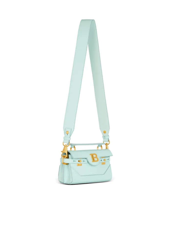 Calfskin BBuzz 19 Bag Blue Women Balmain Handbags