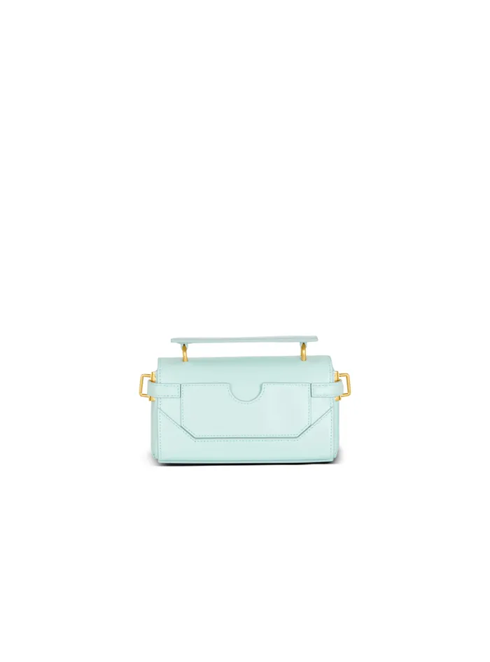Calfskin BBuzz 19 Bag Blue Women Balmain Handbags
