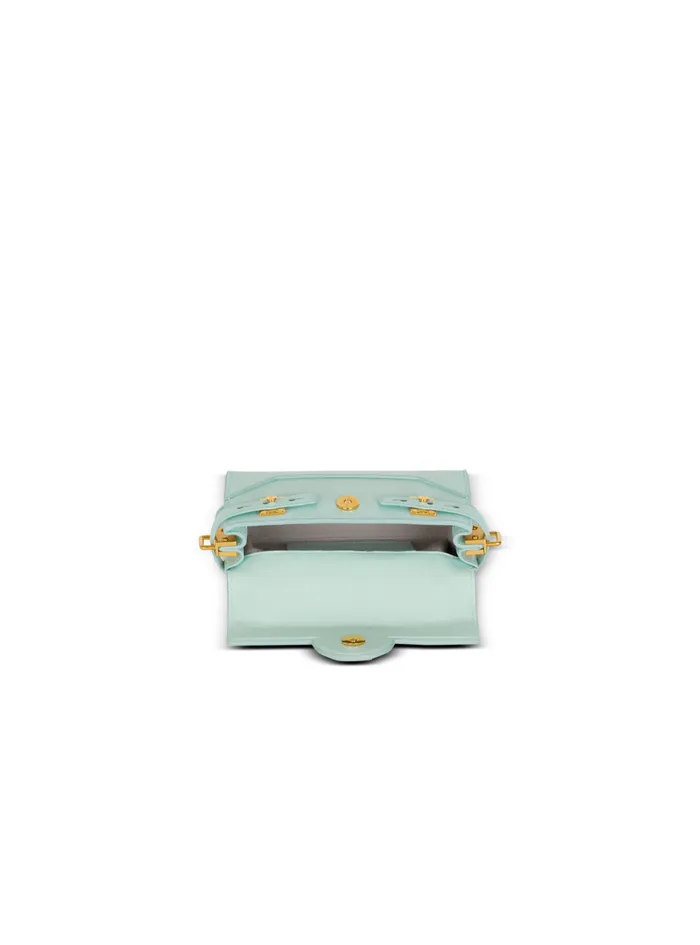 Calfskin BBuzz 19 Bag Blue Women Balmain Handbags