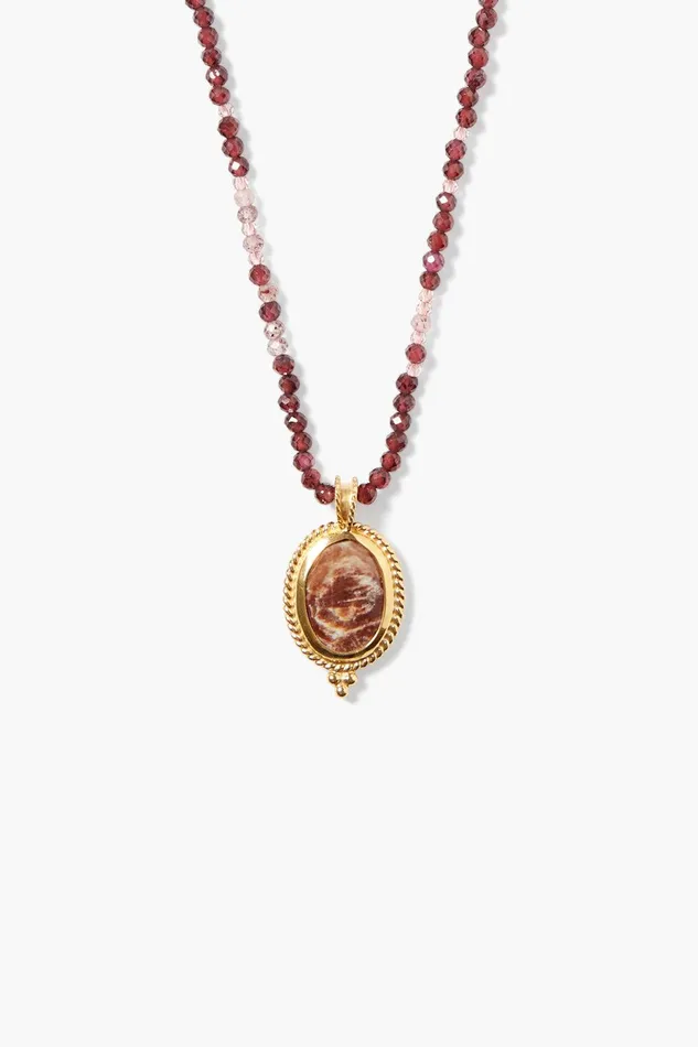 Calypso Necklace Garnet Mix Women Chan Luu Necklaces