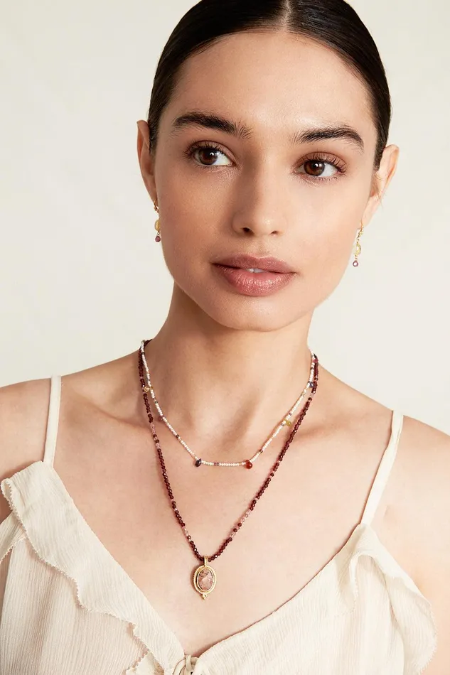 Calypso Necklace Garnet Mix Women Chan Luu Necklaces