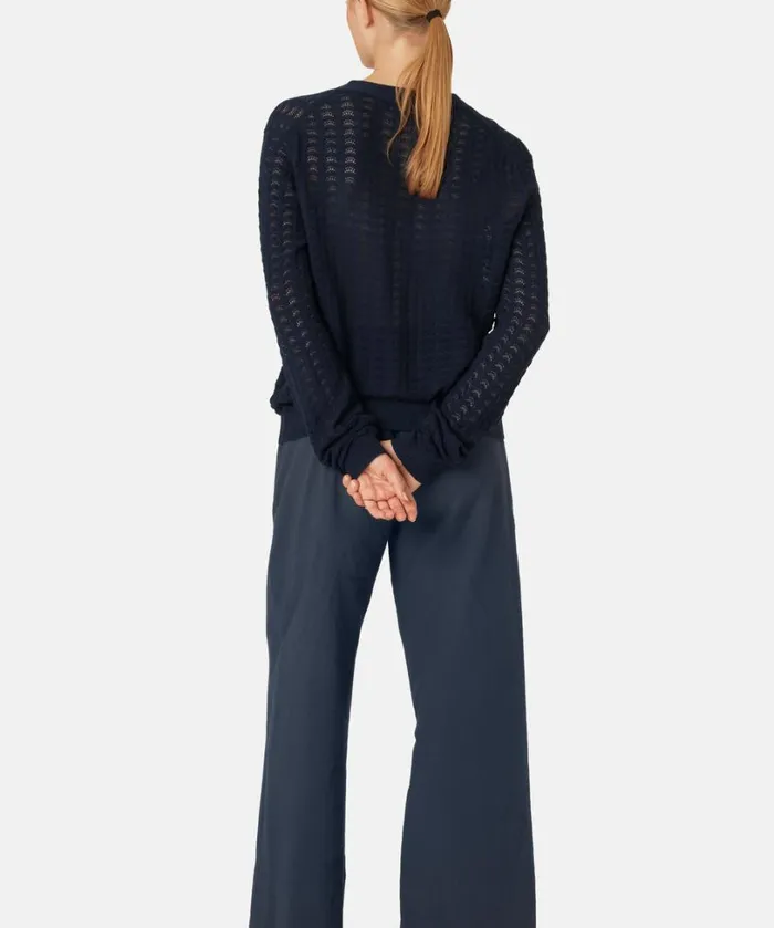 Cardigan 8211 Dark Indigo Clothing Ilse Jacobsen Knitwear Cardigan 8211 Dark Indigo Clothing Ilse Jacobsen Knitwear