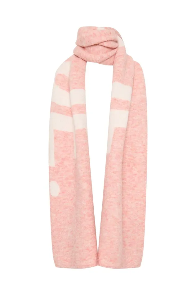 Carme Logo Scarf Tawny Pinkivory Women Aje Hats 038 Scarves