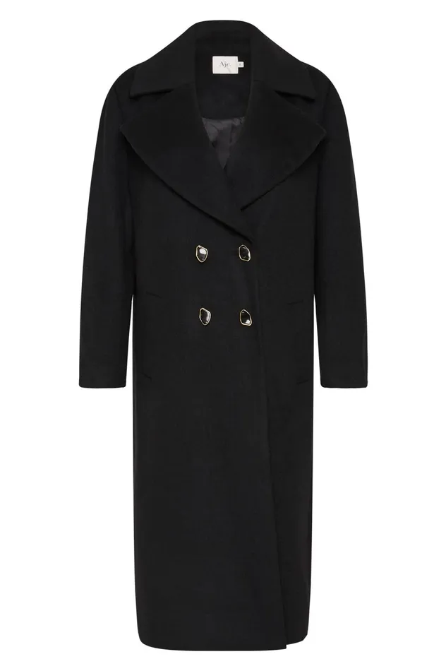 Carolina Wool Coat Black Women Aje Blazers Jackets 038 Coats