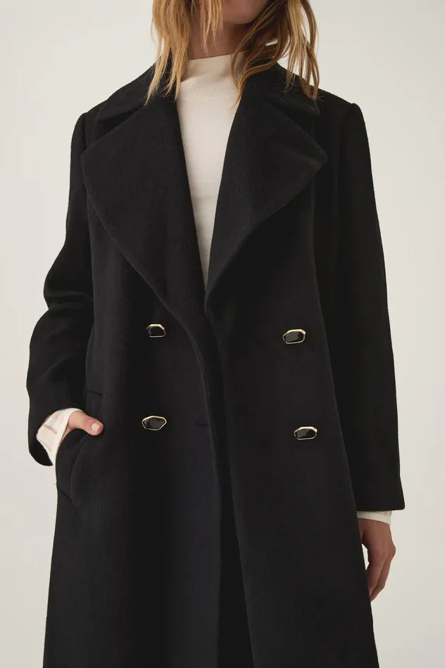 Carolina Wool Coat Black Women Aje Blazers Jackets 038 Coats