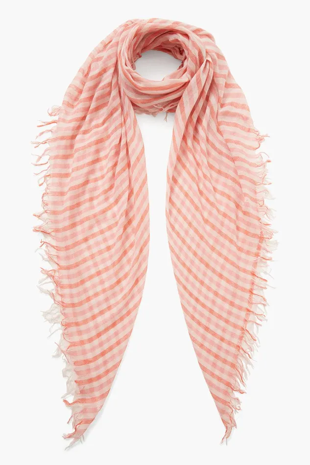 Cashmere And Silk Scarf Mauve Chalk Linea Women Chan Luu Scarves