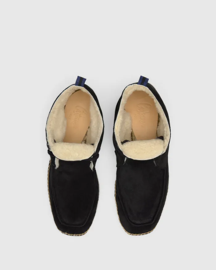 Castaer Bergamo Cosy T186 Negro Men Flat Shoes