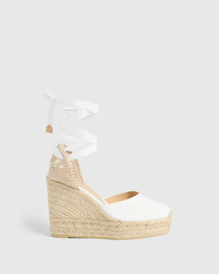 Castaer Carina8ed001 Blanco Women Wedges