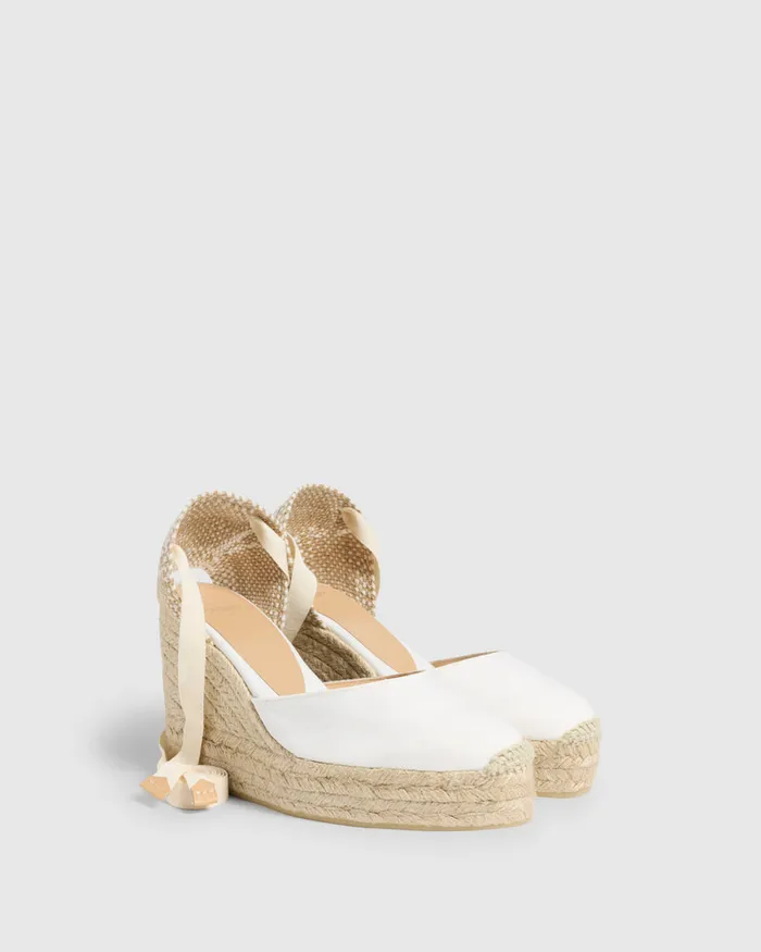 Castaer Carina8ed001 Blanco Women Wedges