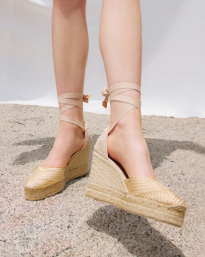 Castaer Carina8ed245 Natural Women Wedges