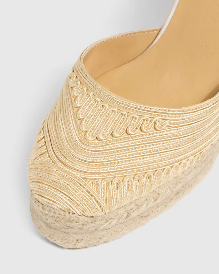 Castaer Carina8ed245 Natural Women Wedges