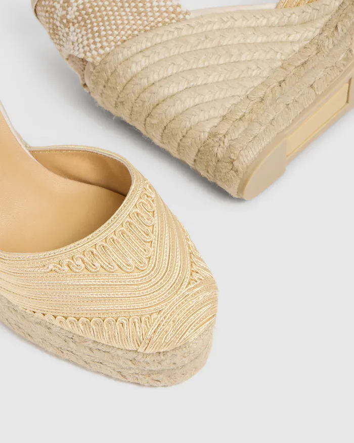 Castaer Carina8ed245 Natural Women Wedges