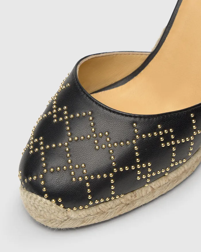 Castaer Carina Studs8250 Negro Women Wedges