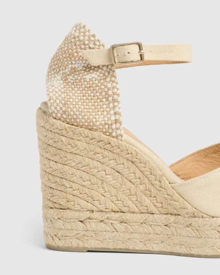 Castaer Chiarita8ed001 Ivory Women Wedges