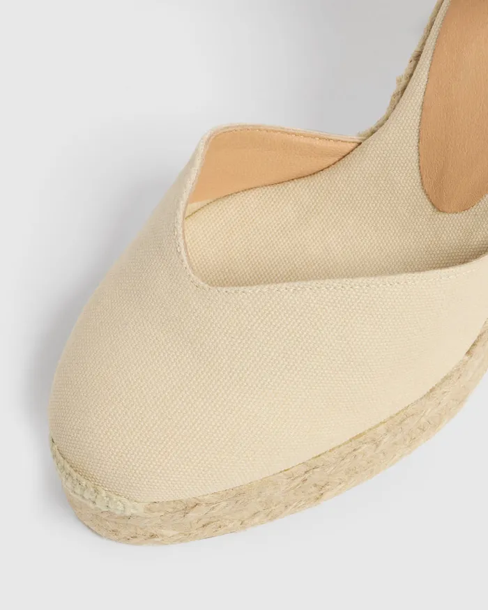 Castaer Chiarita8ed001 Ivory Women Wedges