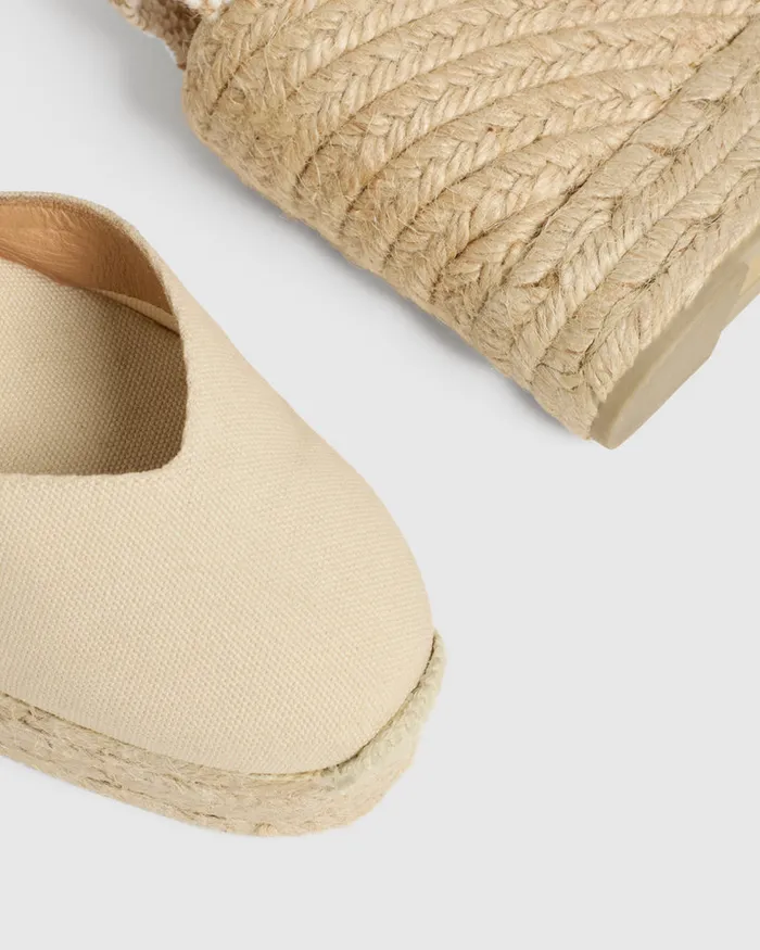 Castaer Chiarita8ed001 Ivory Women Wedges