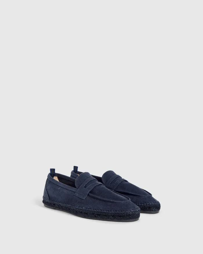 Castaer Nacho C002 Azul Oxford Men Flat Shoes