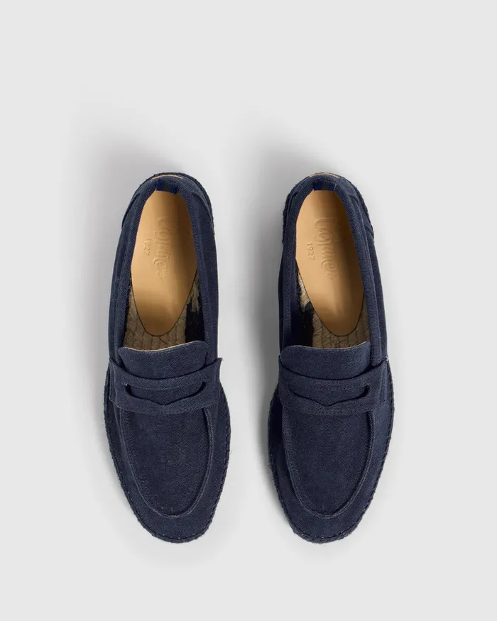 Castaer Nacho C002 Azul Oxford Men Flat Shoes