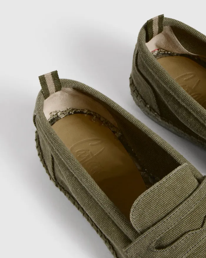 Castaer Nacho C002 Olive Men Flat Shoes