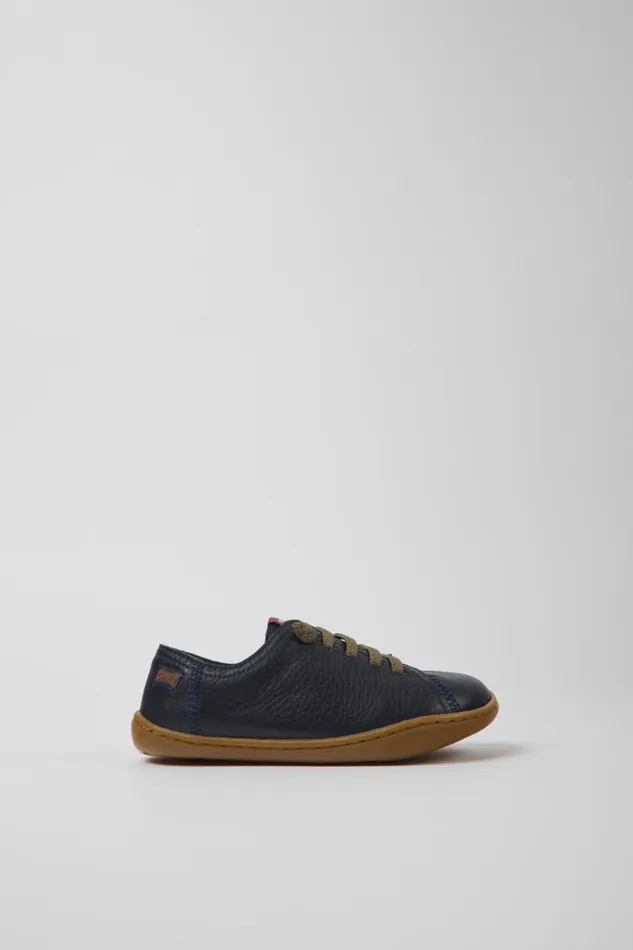 Casual Shoes Kids Camper Peu Blue Leather Kids039 Shoes