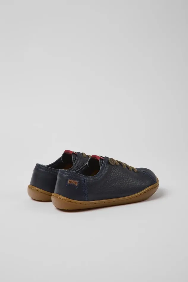 Casual Shoes Kids Camper Peu Blue Leather Kids039 Shoes