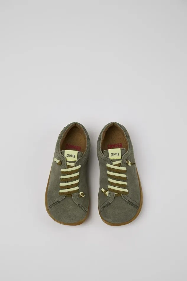 Casual Shoes Kids Camper Peu Green Nubuck Kids039 Shoe Casual Shoes Kids Camper Peu Green Nubuck Kids039 Shoe