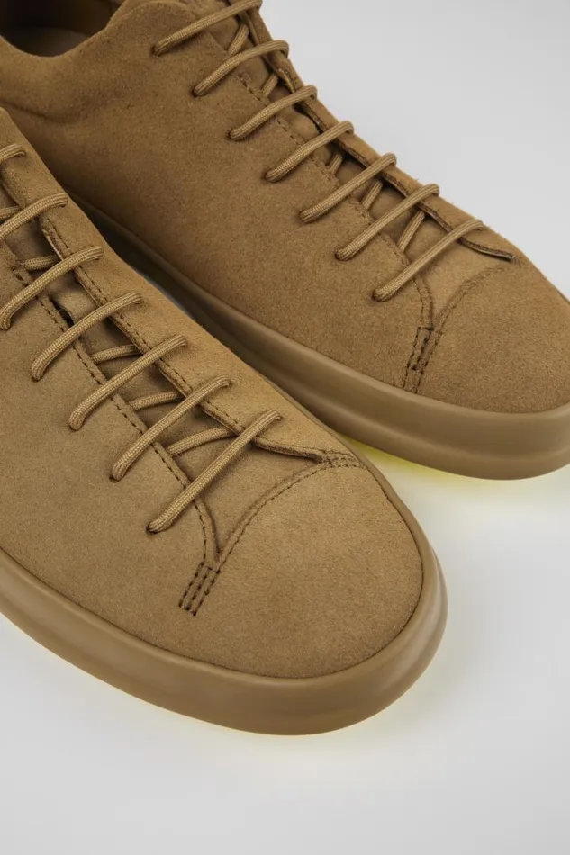 Casual Shoes Men Camper Chasis Brown Nubuck Basket