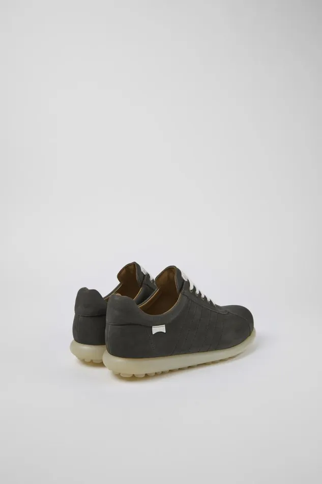 Casual Shoes Men Camper Pelotas Gray Nubuck Oxford Sneaker