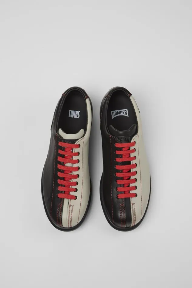 Casual Shoes Women Camper Twins Multicolored Leather Shoes