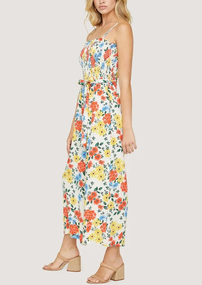 Center Of Attention Jumpsuit Redorangefloralmulti Women Lost Wander Romper And Jumpsuits