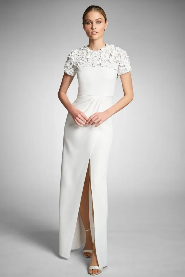Ceremony Women Sachin and Babi Marist Gown 8211 Ivory