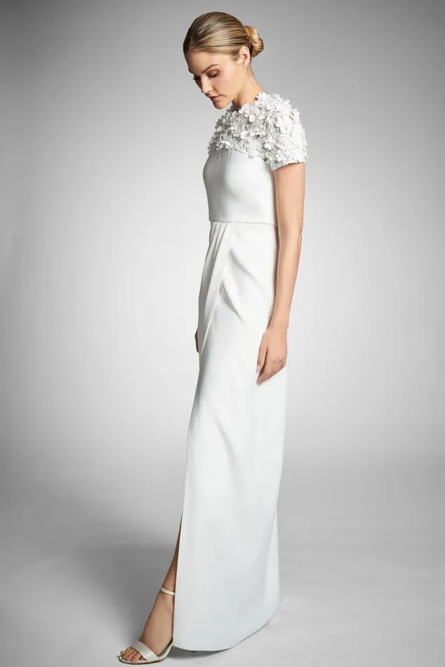 Ceremony Women Sachin and Babi Marist Gown 8211 Ivory