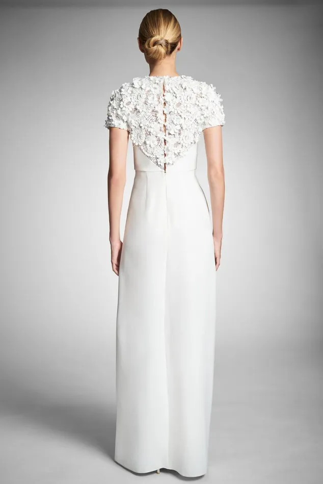 Ceremony Women Sachin and Babi Marist Gown 8211 Ivory