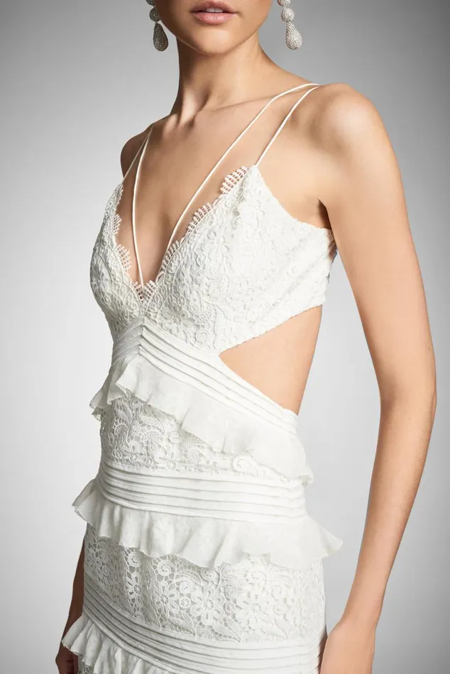Ceremony Women Sachin and Babi Nina Gown 8211 Ivory